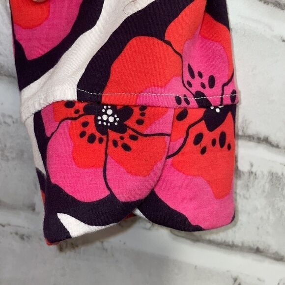 Hatley Floral Hibiscus Dress Pink and White Size Small Quarter Length Sleeve - Picture 4 of 7